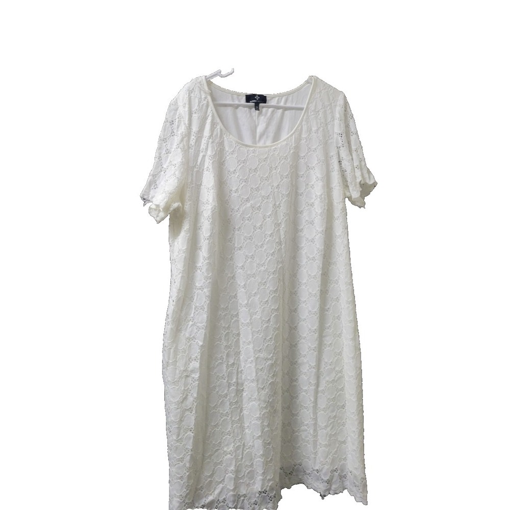 Ronnie Nicole Plus size dress 18W- Off-white  lace overlay dress